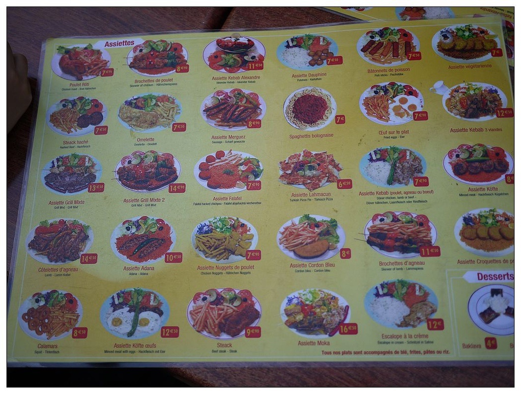 [2013。夏。親子背包歐遊]遊記|DAY14 IBIS對面，家樂福旁的經濟KABA店晚餐