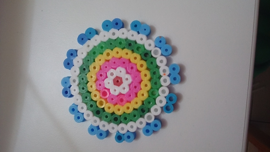 [coco7歲]專注。沈迷。創造力發現的拼豆世界ＤＩＹ。手作慈善義賣捐款