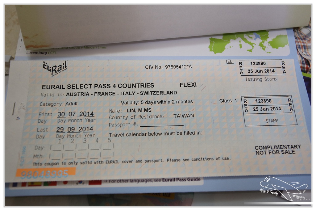 [2014歐洲火車旅行達人]歐洲鐵路聯票通行證Eurail select  pass。Flexi。使用步驟說明。歐洲火車專家==飛達旅遊