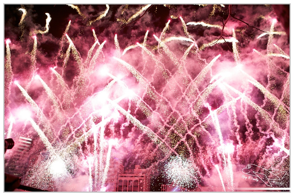 [國內趴趴走。南部]高雄前金|2015高雄愛。幸福燈會開幕煙火。3/5前每個假日晚間21:00都有施放煙火喲～歡迎大家來高雄～加映中央公園「吉祥九九」99隻小綿羊～