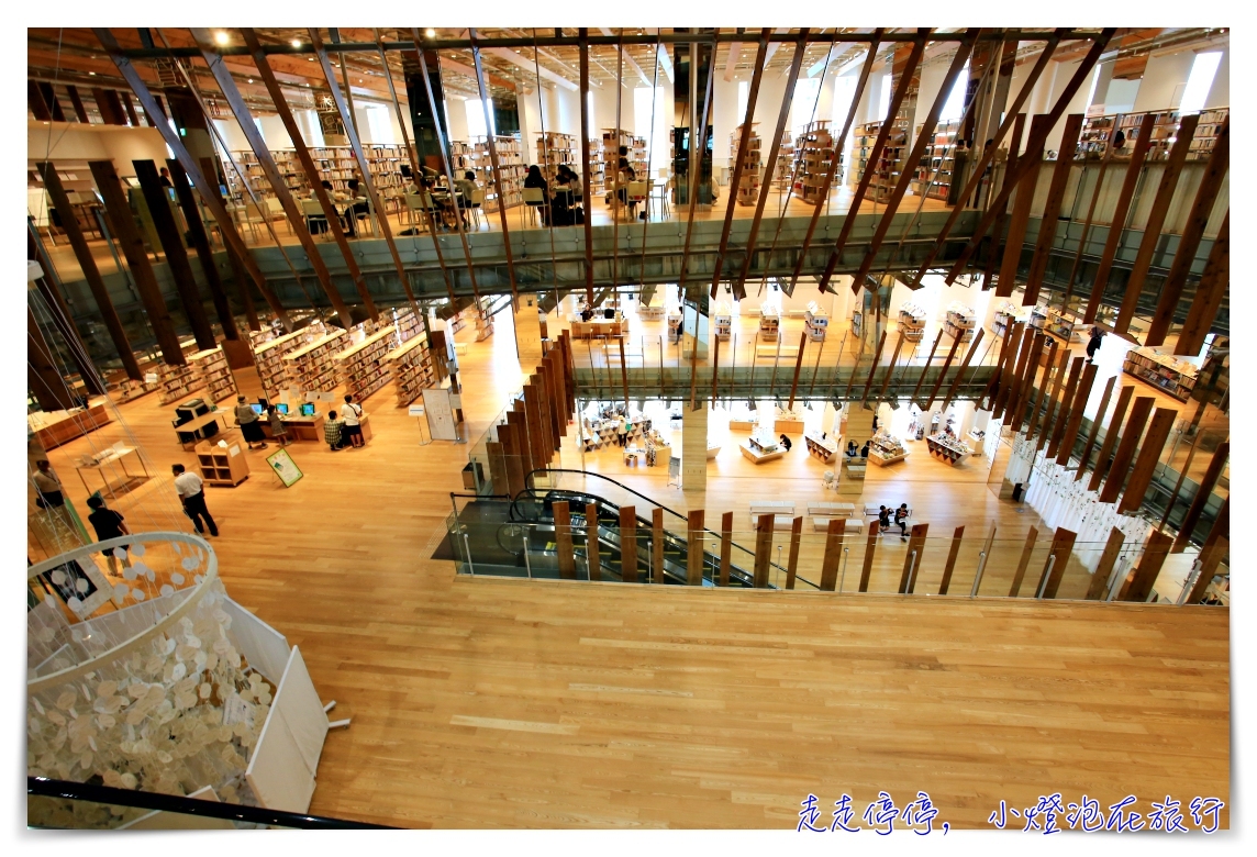 北陸自助。絕美景點｜富山玻璃美術館TOYAMAキラリ，建築大師隈研吾建造～是圖書館、是美術館、也是藝術品～