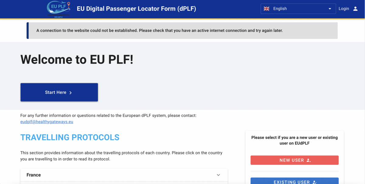 4/30前入境義大利、法國、馬爾他、斯洛維尼亞需填寫歐洲數字乘客定位表 (dPLF)