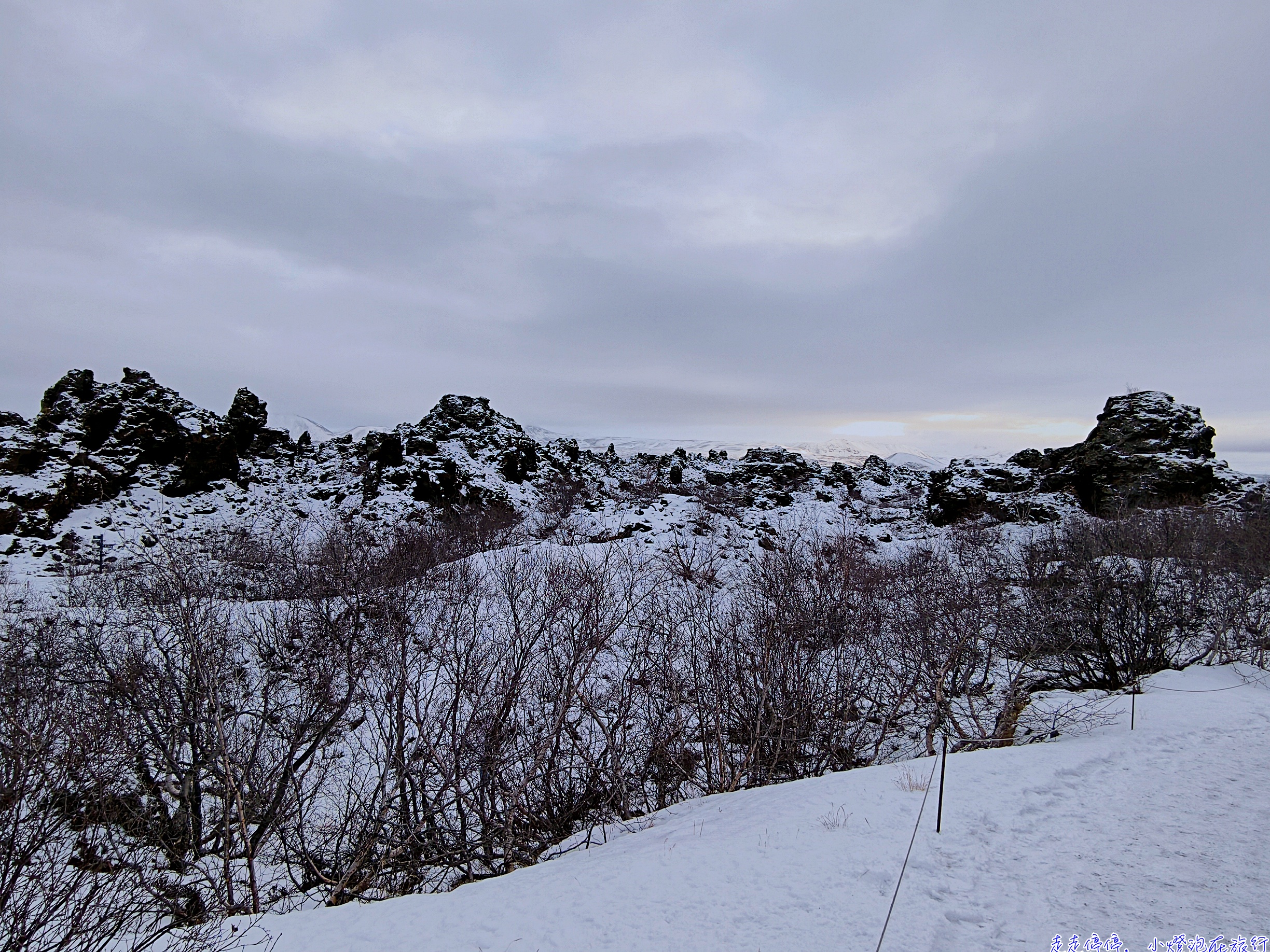 冰島米湖冬季攻略|地熱溫泉、黑色城堡Dimmuborgir、權力遊戲取景地+極光看到飽(第七天行程) @走走停停,小燈泡在旅行 冰島米湖冬季攻略|地熱溫泉、黑色城堡Dimmuborgir、權力遊戲取景地+極光看到飽(第七天行程)