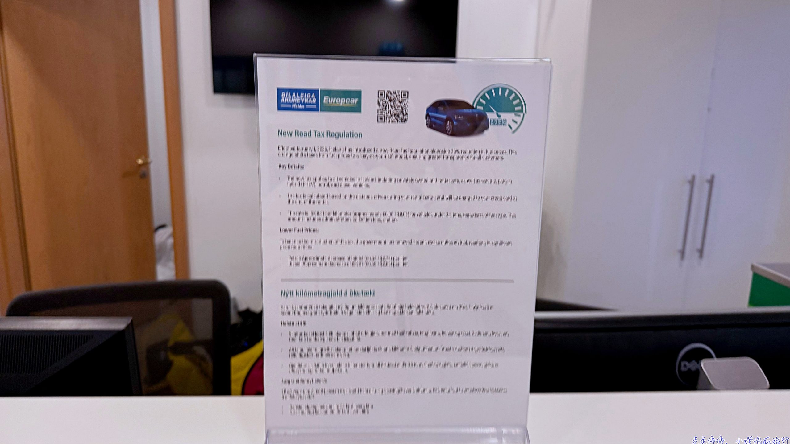 冰島2026道路里程稅完整指南，開越遠、付越多，冰島自駕新制告訴你 @走走停停，小燈泡在旅行