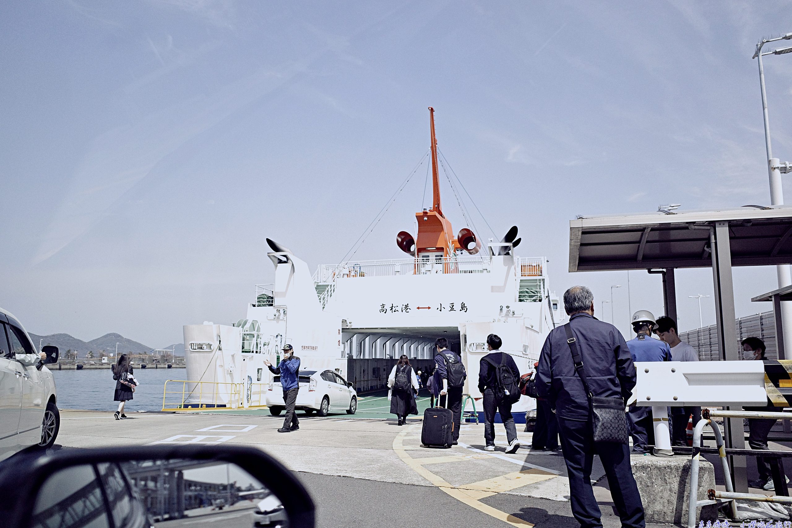 【四國自駕小豆島自駕全攻略】高松開車搭渡輪到小豆島：票價、線上預約、現場搭船流程與注意事項