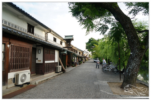 [2014。日本親子自助。四國山陽趴趴走]山陽｜倉敷美觀地區。超美小古鎮。值得待上大半天，晚上更美噢！