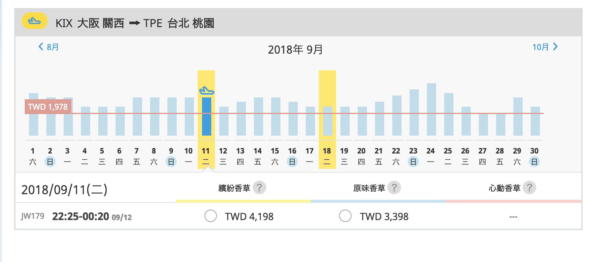 香草航空促銷，5/14~10/24夏季促銷~最低3.8K（查票：107.4.27）~
