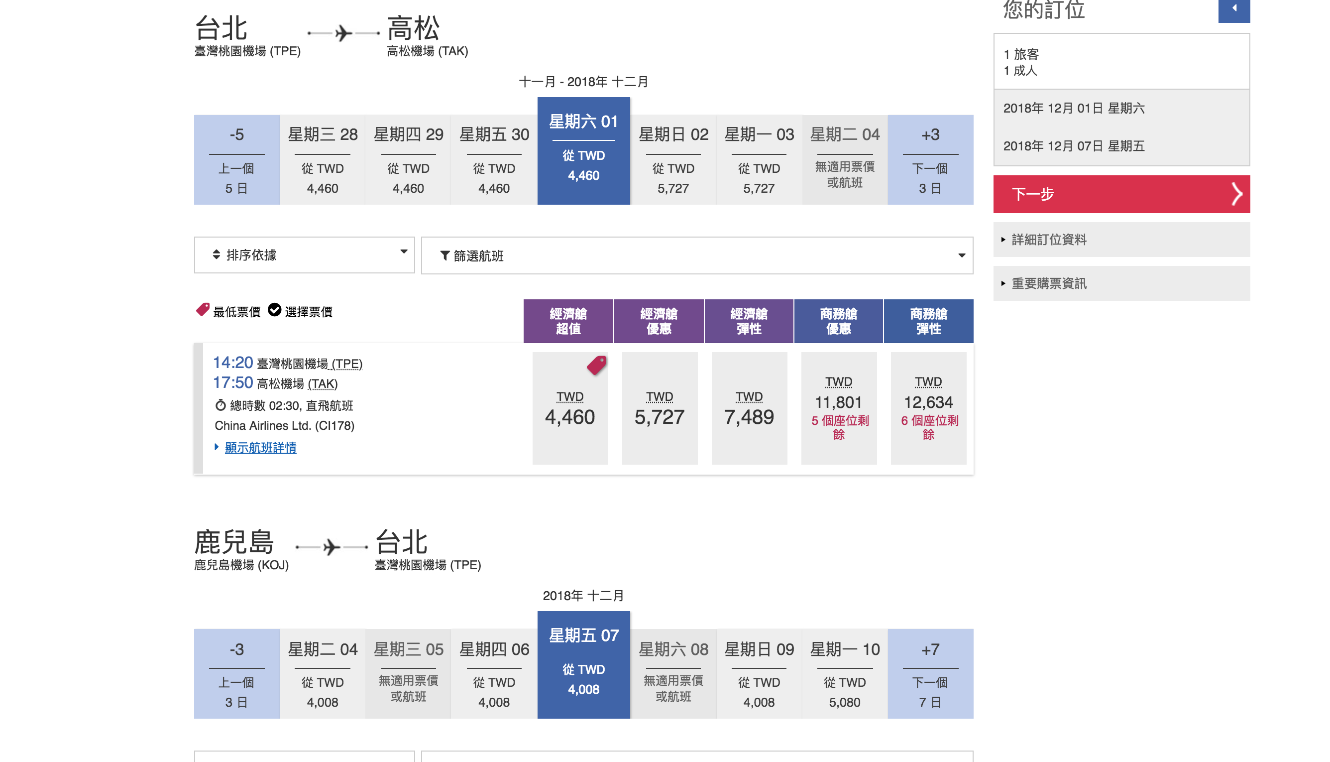 華航日韓雙城特價，最低8.4K往來不同城市（查票：107.11.23）