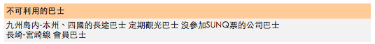 （九州交通）SUNQ PASS九州公車走透透、巴士坐到飽。最在地交通、路線比JR多、限定範圍內巴士皆可搭～